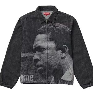 Supreme John Coltrane A Love Supreme Denim Harrington Jacket - Black